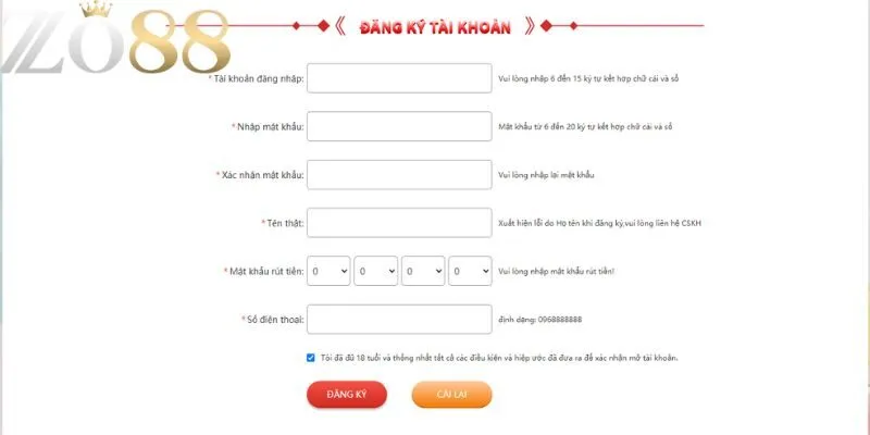 3 bước tạo tài khoản diễn ra trong chớp mắt