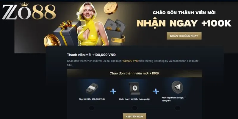 Khuyến mãi đăng ký tài khoản chính thức thành công tại nhà cái